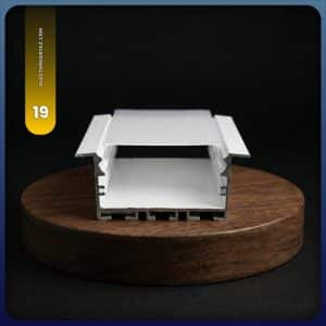 پروفیل لاین نوری فنرخور توکار کد 19