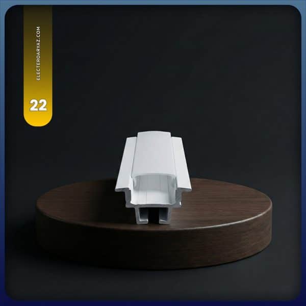 پروفیل لاین نوری فنرخور MDF کد 22