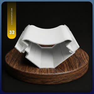 پروفیل لاین نوری روکار فنر خور بدون لبه کد 32