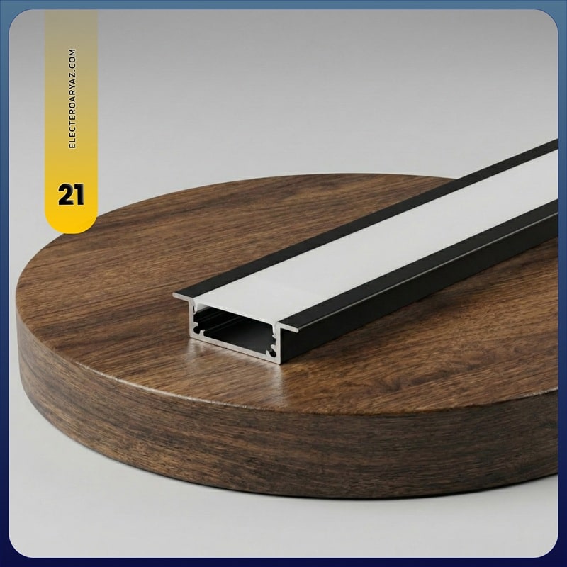 02 پروفیل لاین نوری کناف توکار کد 21