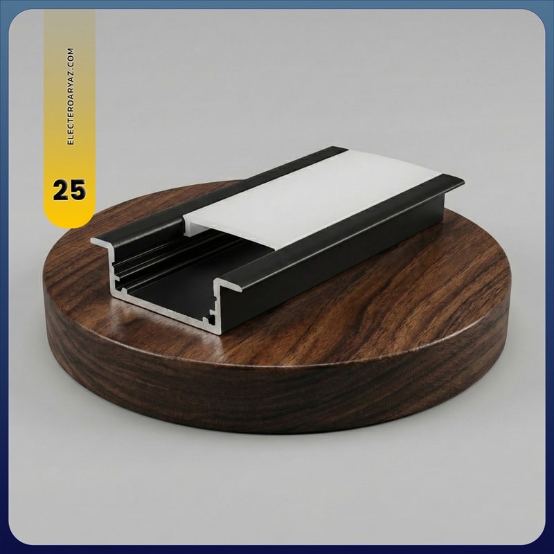 پروفیل لاین نوری کناف توکار کد 25 پروفیل لاین نوری کناف توکار کد 25