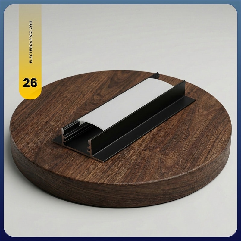 پروفیل لاین نوری نمای ساختمان کد 26 پروفیل لاین نوری نمای ساختمان کد 26