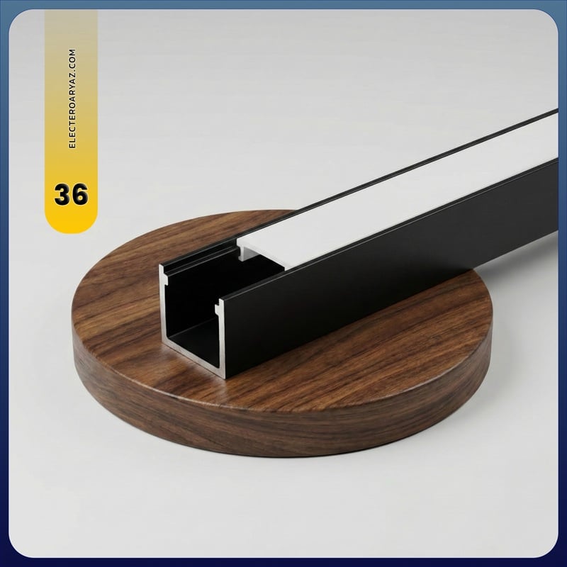 پروفیل لاین نوری روکار کد 36 پروفیل لاین نوری روکار کد 36